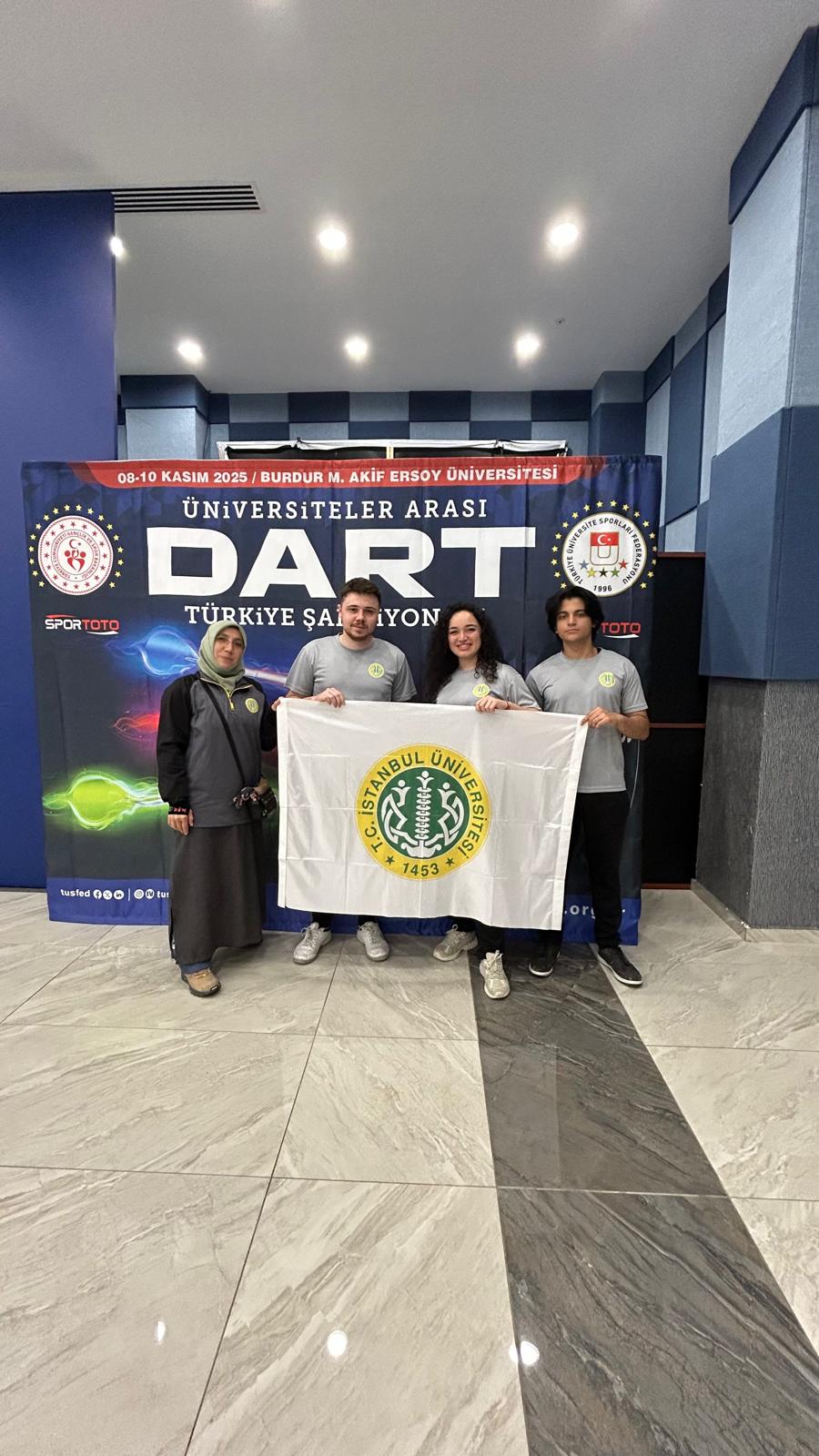 İstanbul Üniversitesi Dart Takımı, Üniversiteler Arası Dart Şampiyonası’nda Yerini Aldı